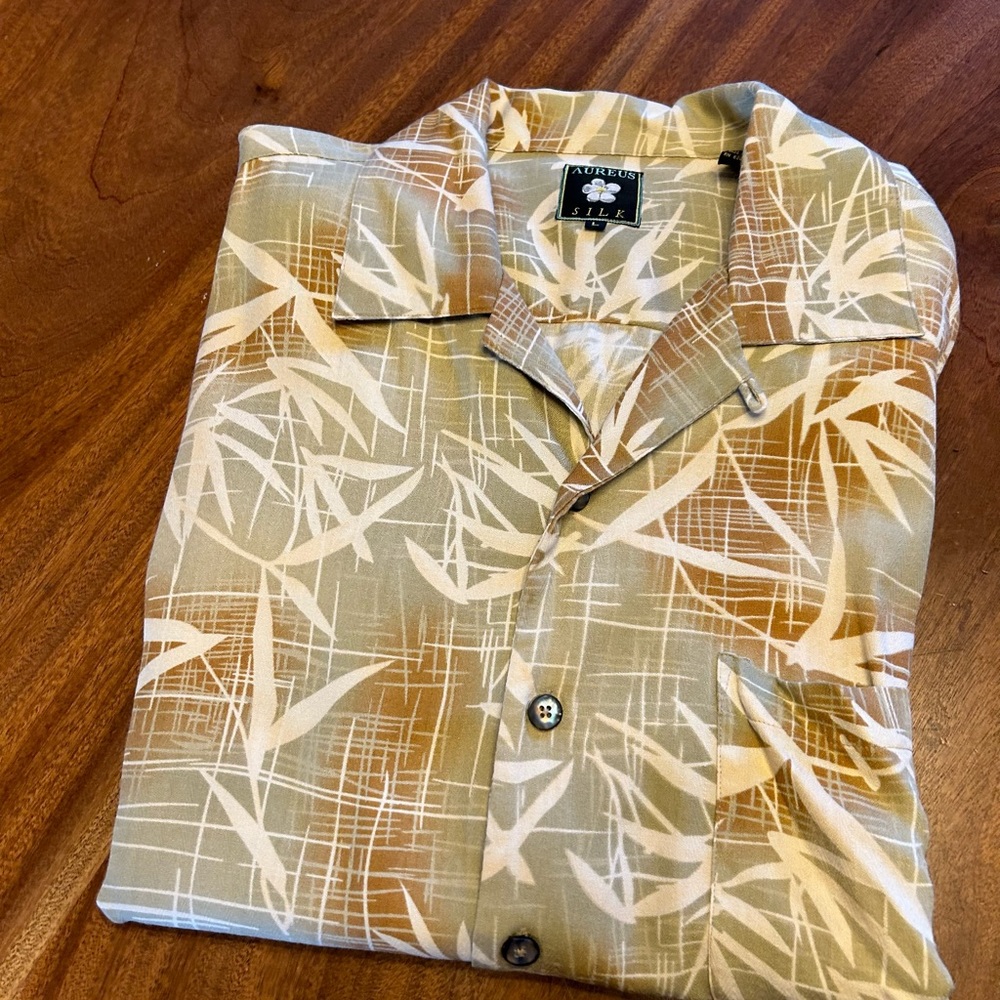 Aureus L Hawaiian Silk Shirt